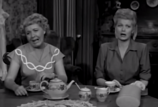 She might look like she's sad but, just like she does every night, Ethel is faking it.