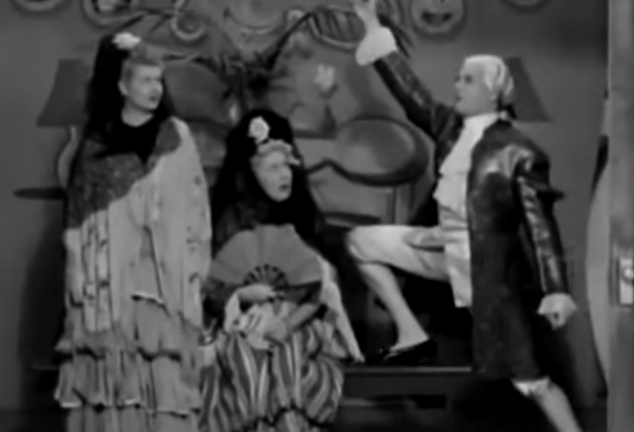 Careful, Ricky. If those pants split, Ethel will see your ego.