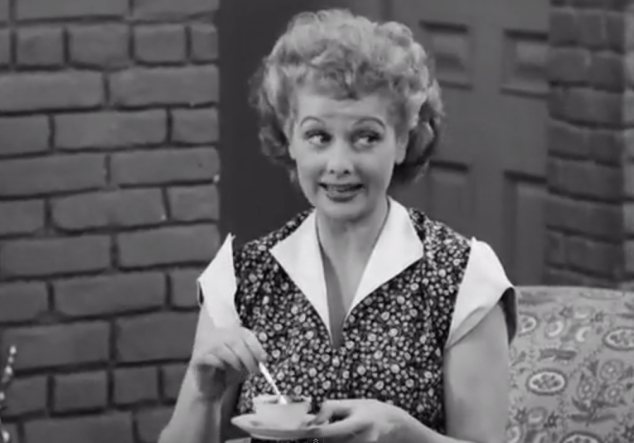 S01 E35 Lucy with coffee