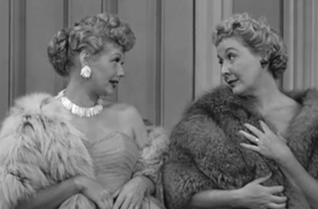 I Love Lucy S02 E06 Lucy and Ethel dressed up