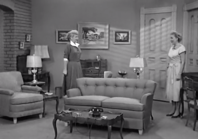 I Love Lucy S02 E09 Lucy and Ethel with new furniture