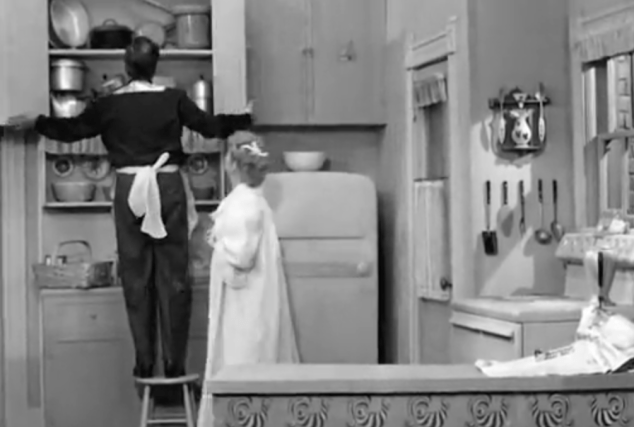 I Love Lucy S02 E11 Ricky looks in kichen