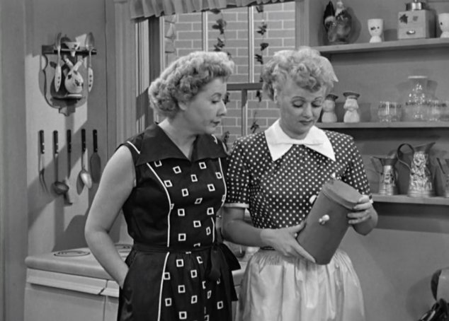 I Love Lucy S02 E17 Lucy and Ethel with gadget