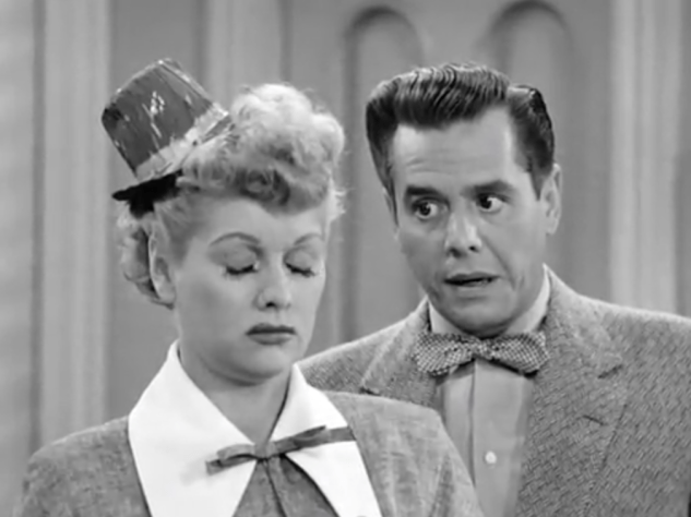 I Love Lucy S02 E21 Lucy with hat